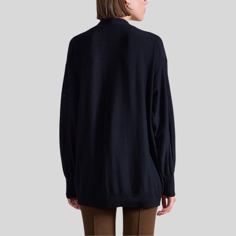 Apiece Apart Drippy Tissue Cardigan in Black — Bosco's Mercantile